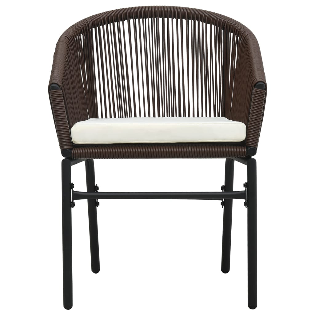 vidaXL Set mobilier de grădină, 3 piese, maro vidaXL Set mobilier de grădină, 3 piese, maro