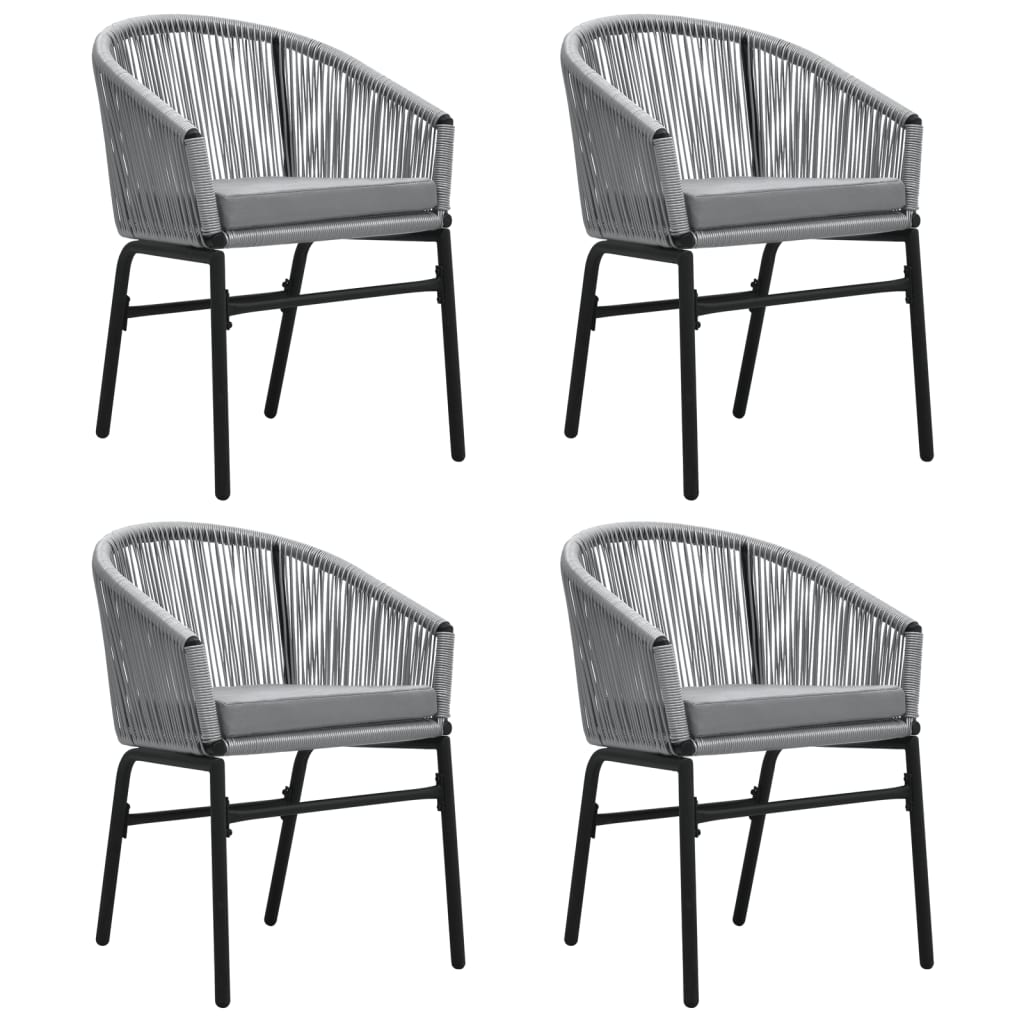 vidaXL Set mobilier de grădină, 5 piese, gri vidaXL Set mobilier de grădină, 5 piese, gri