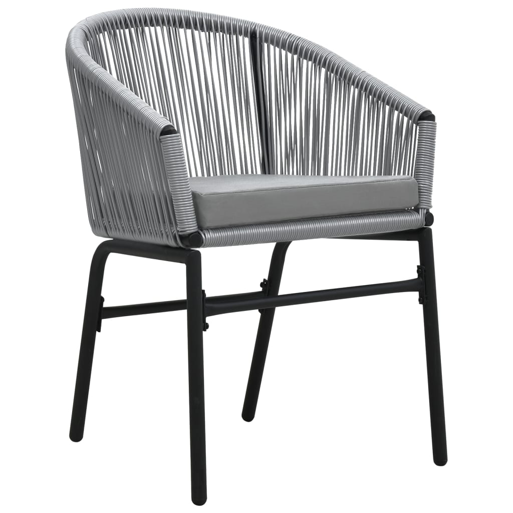 vidaXL Set mobilier de grădină, 5 piese, gri vidaXL Set mobilier de grădină, 5 piese, gri