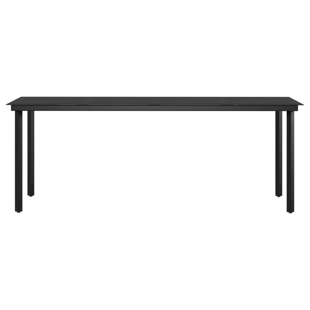 vidaXL Set mobilier de grădină cu perne,bej și negru, 9 piese vidaXL Set mobilier de grădină cu perne,bej și negru, 9 piese