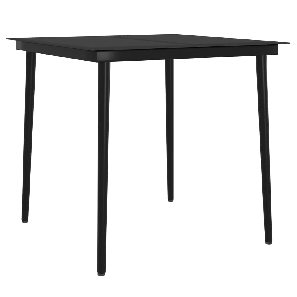 vidaXL Set mobilier de grădină, cu perne, 3 piese, bej și negru vidaXL Set mobilier de grădină, cu perne, 3 piese, bej și negru