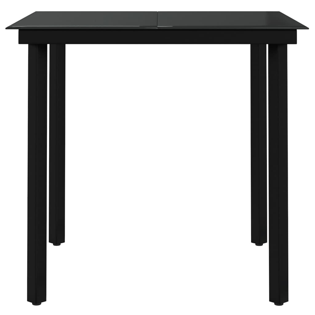 vidaXL Set mobilier de grădină, 5 piese, maro și negru vidaXL Set mobilier de grădină, 5 piese, maro și negru
