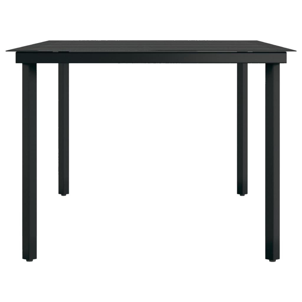 vidaXL Set mobilier de grădină, 9 piese, maro și negru vidaXL Set mobilier de grădină, 9 piese, maro și negru