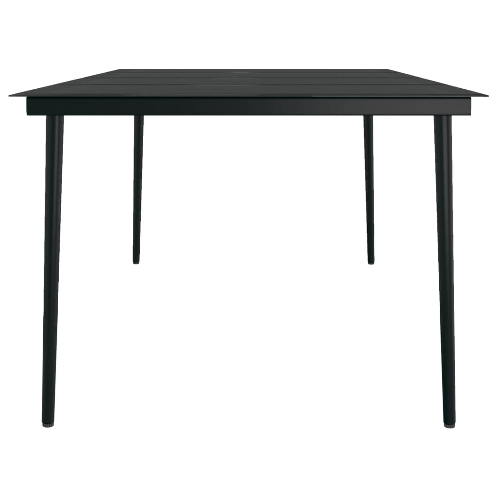 vidaXL Set mobilier de grădină, 9 piese, maro și negru vidaXL Set mobilier de grădină, 9 piese, maro și negru
