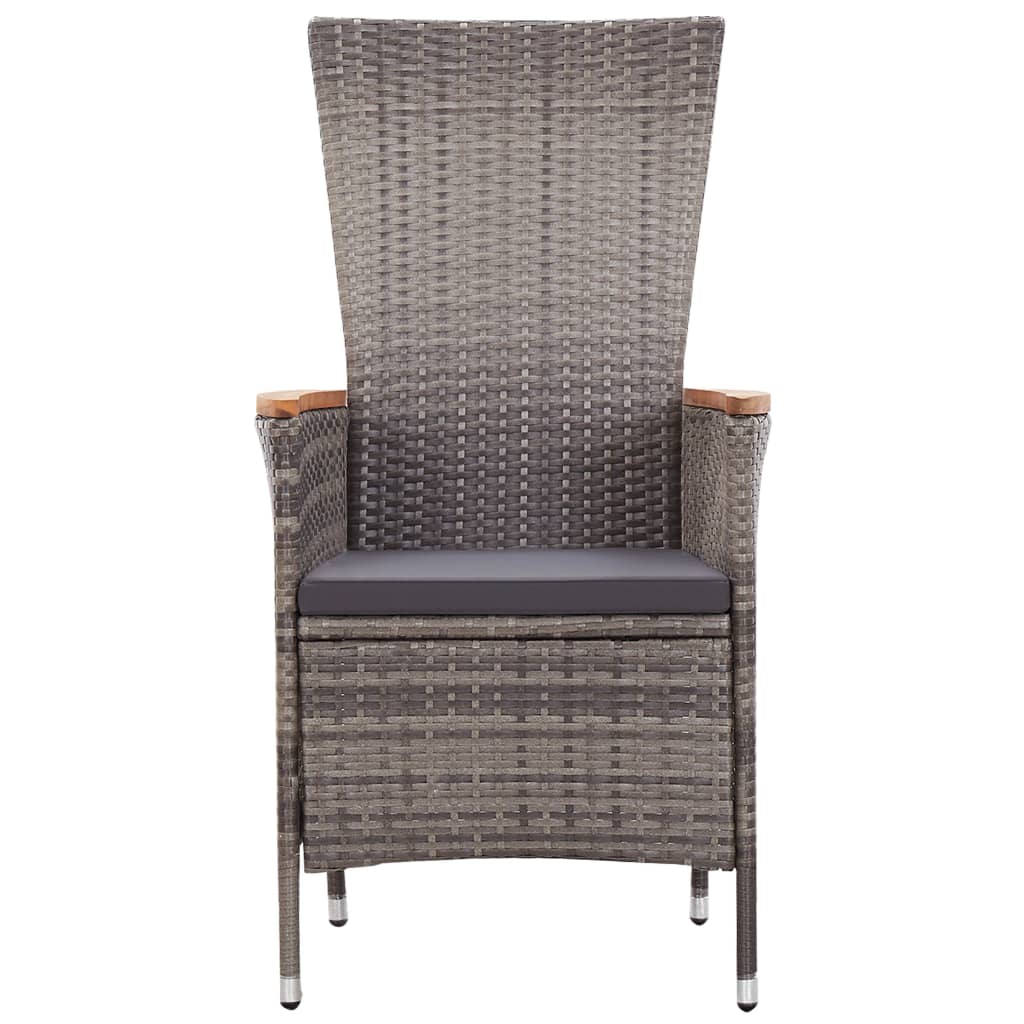 vidaXL Set mobilier pentru grădină, cu perne, 5 piese, gri