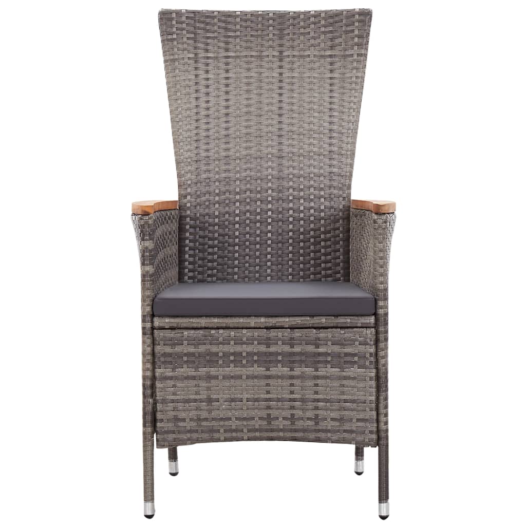 vidaXL Set mobilier pentru grădină, cu perne, 5 piese, gri