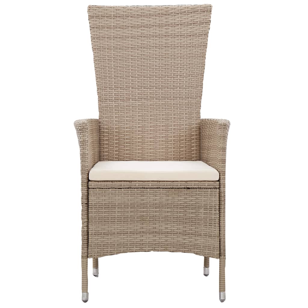 vidaXL Set mobilier pentru grădină cu perne, 9 piese, bej vidaXL Set mobilier pentru grădină cu perne, 9 piese, bej