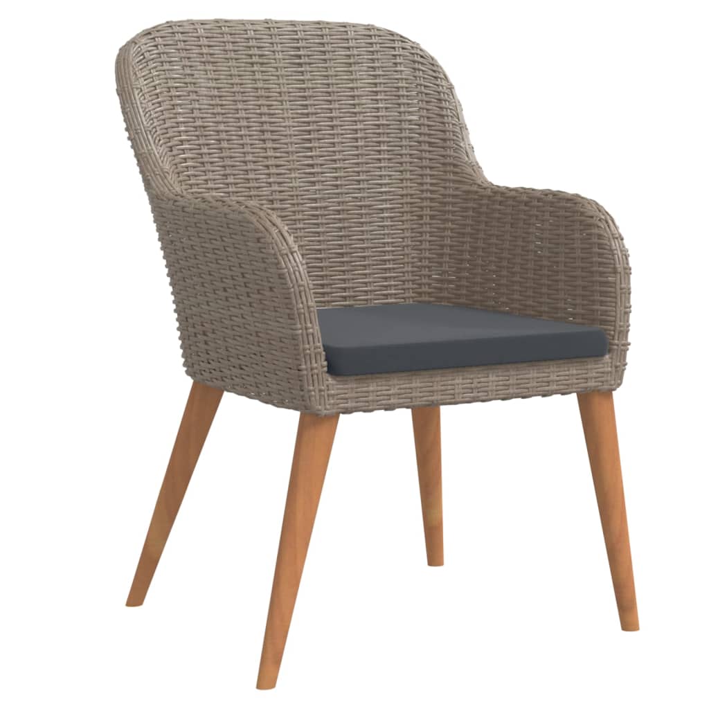 vidaXL Set mobilier de grădină cu perne, 9 piese, maro