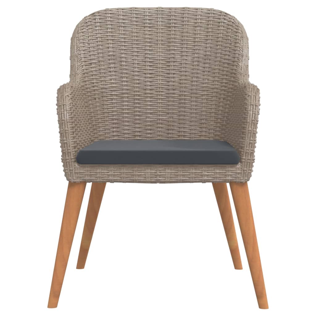 vidaXL Set mobilier de grădină cu perne, 9 piese, maro