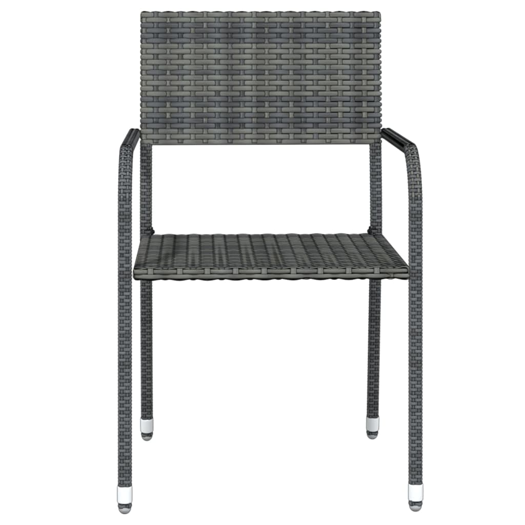 vidaXL Set mobilier pentru grădină, 3 piese, gri