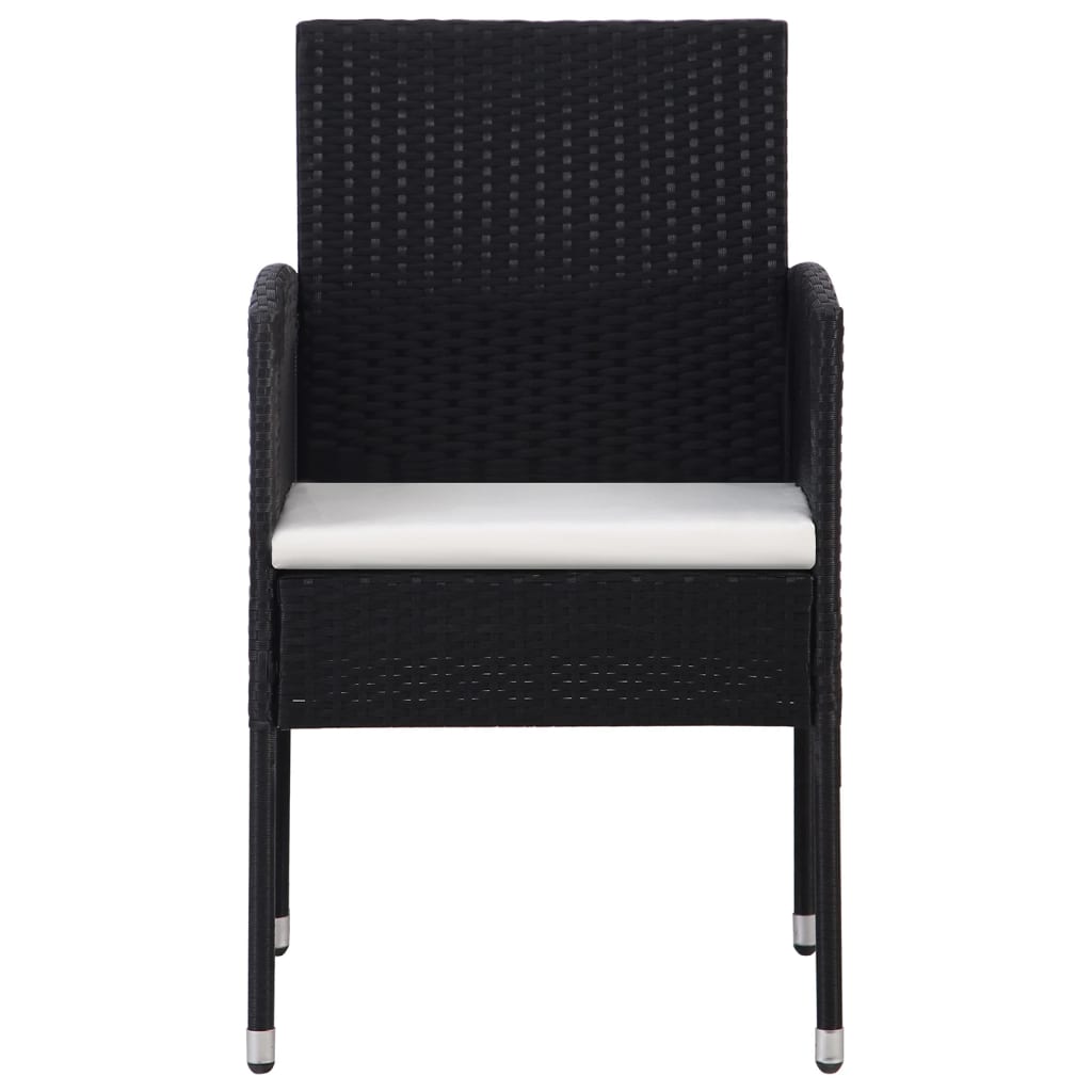 vidaXL Set mobilier pentru grădină, 9 piese, negru vidaXL Set mobilier pentru grădină, 9 piese, negru