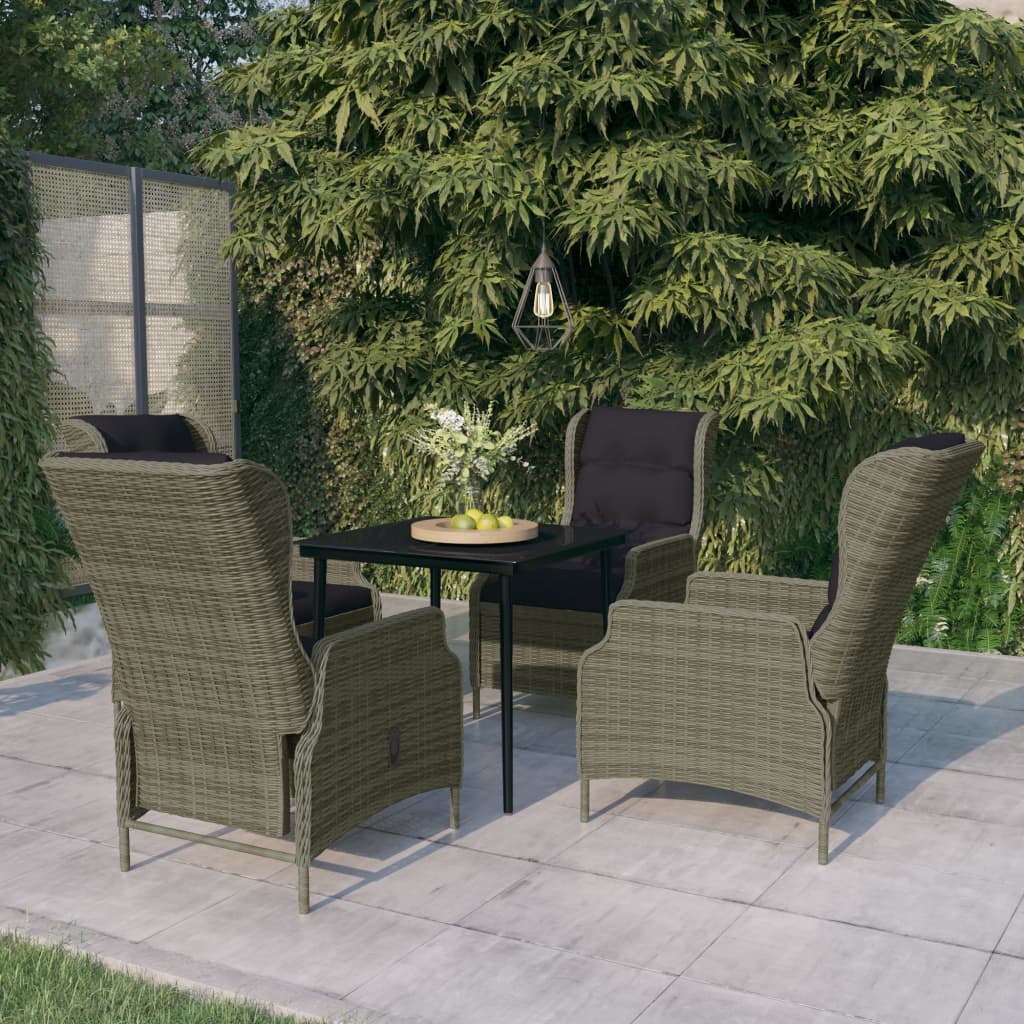 vidaXL Set mobilier de grădină, 5 piese, maro vidaXL Set mobilier de grădină, 5 piese, maro