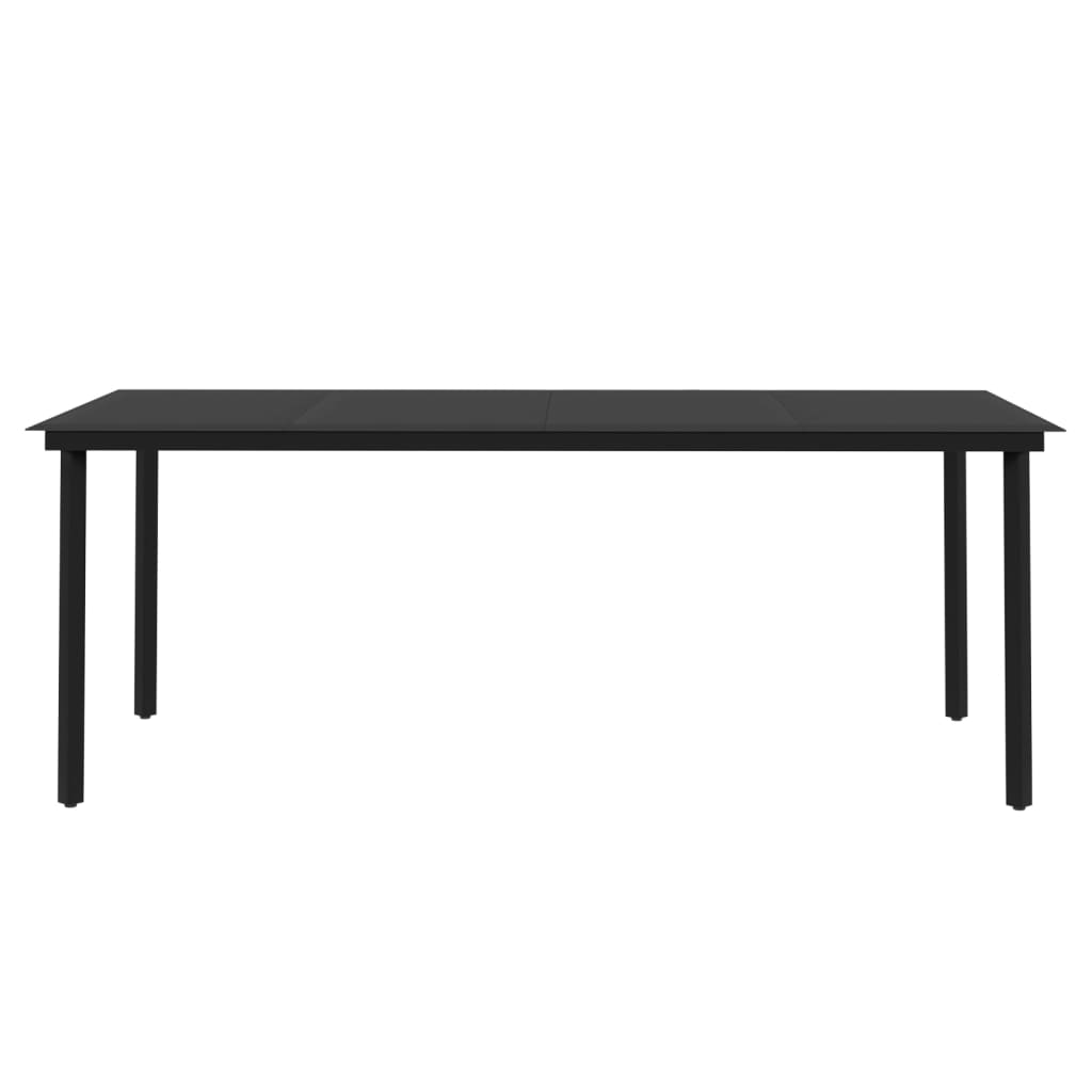 vidaXL Set mobilier de grădină cu perne, 9 piese, poliratan și sticlă