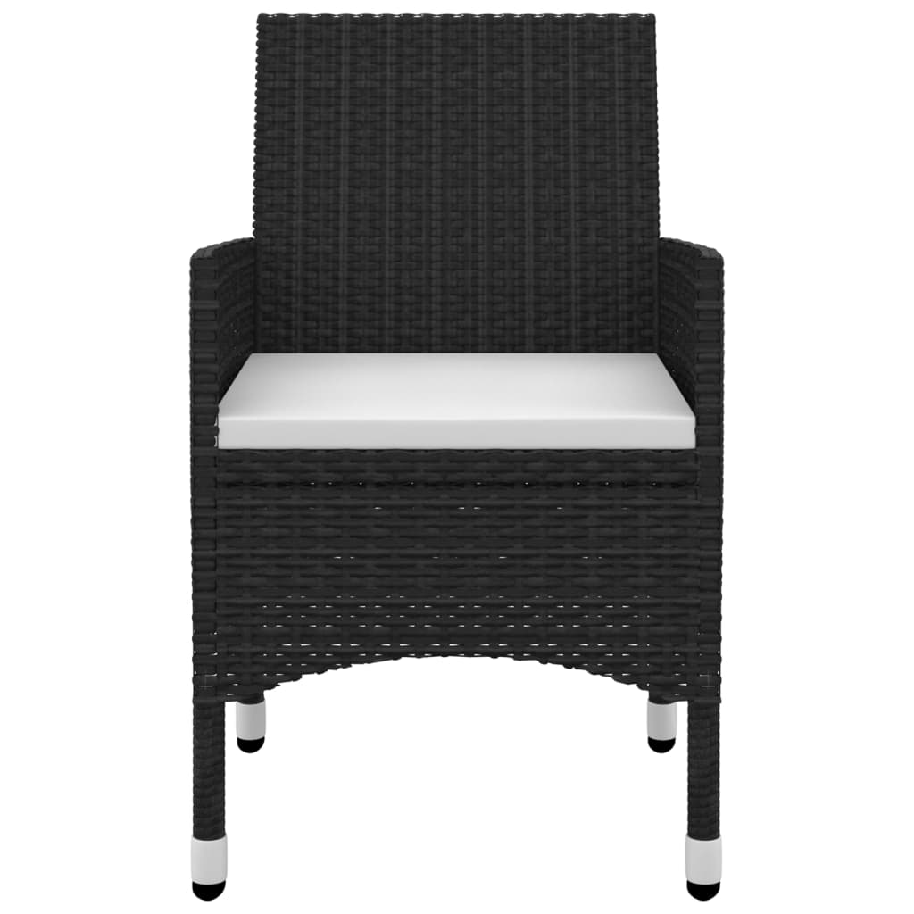 vidaXL Set mobilier de grădină cu perne, 9 piese, poliratan și sticlă