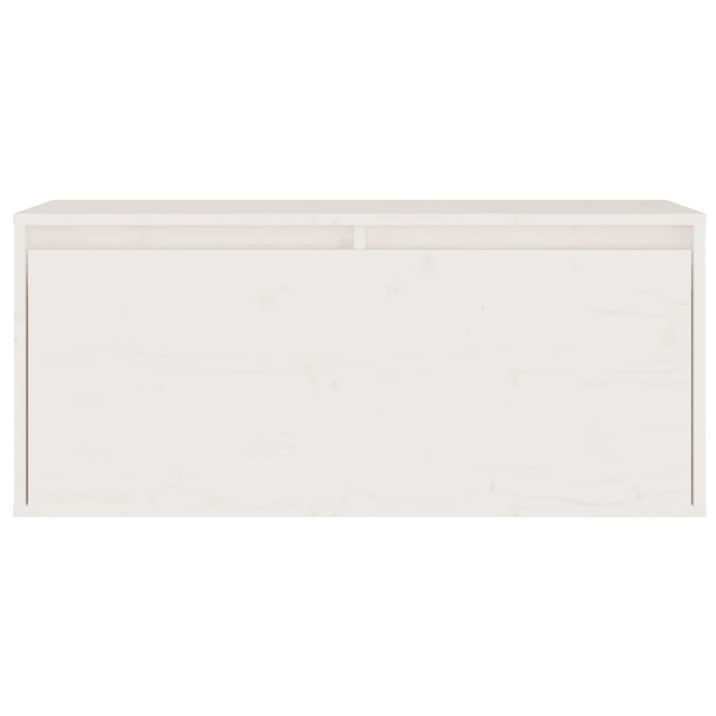 vidaXL Comode TV, alb, 2 buc., lemn masiv de pin