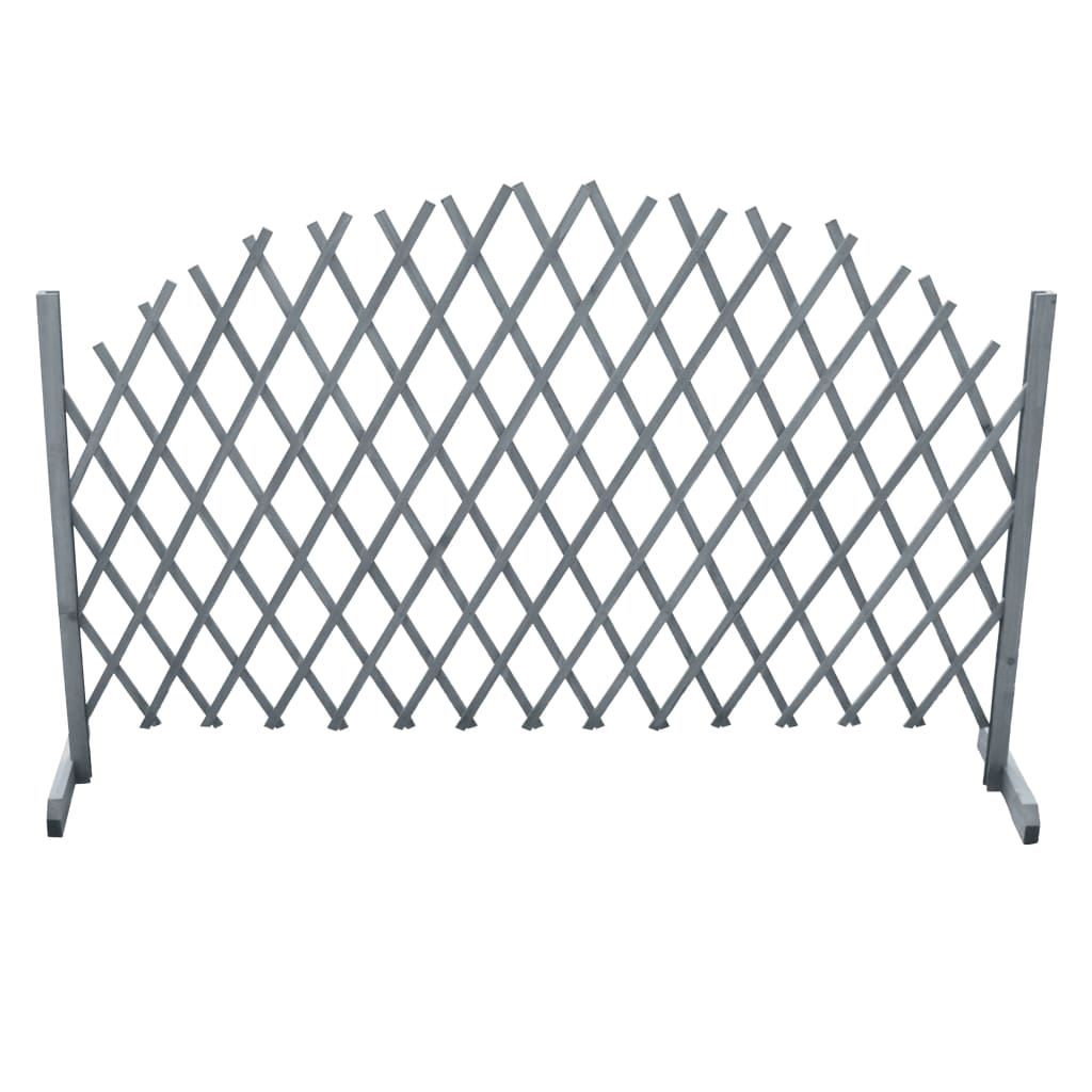 vidaXL Gard din spalier, gri,1,8 x 1 m, lemn masiv de brad