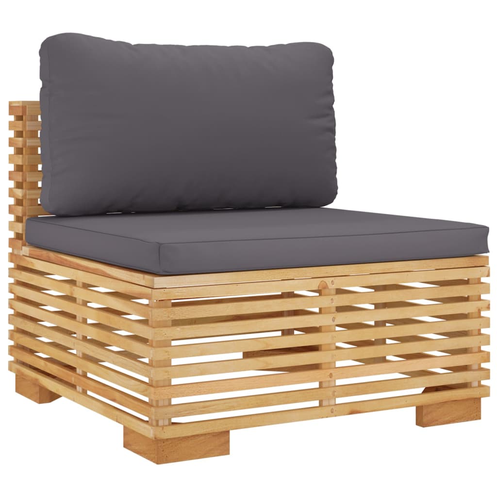 vidaXL Set mobilier grădină cu perne, 9 piese, lemn masiv de tec vidaXL Set mobilier grădină cu perne, 9 piese, lemn masiv de tec