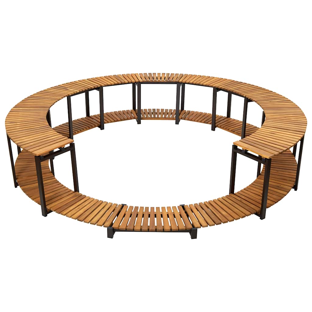 vidaXL Mobilier de împrejmuire spa, 273x53 cm, lemn masiv de acacia vidaXL Mobilier de împrejmuire spa, 273x53 cm, lemn masiv de acacia