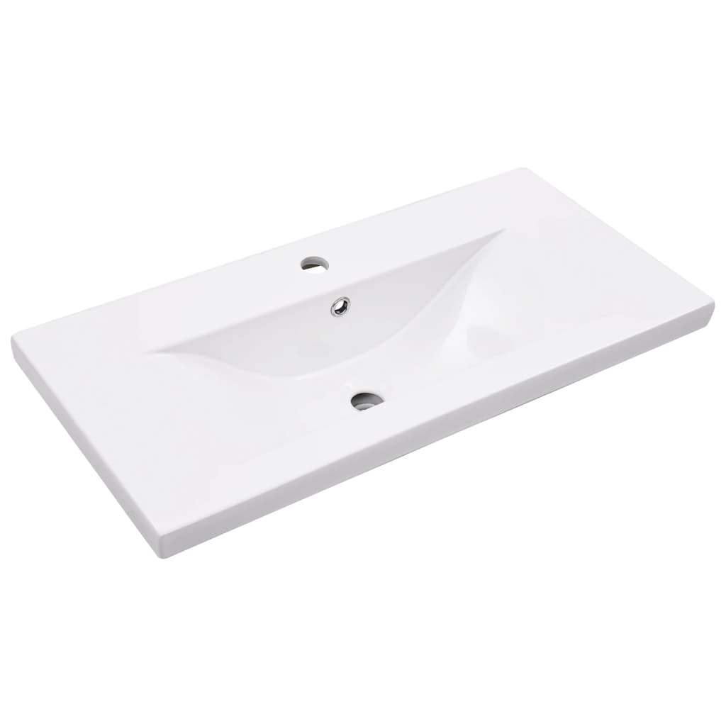 vidaXL Cadru lavoar baie cu chiuvetă încorporată, alb, fier vidaXL Cadru lavoar baie cu chiuvetă încorporată, alb, fier