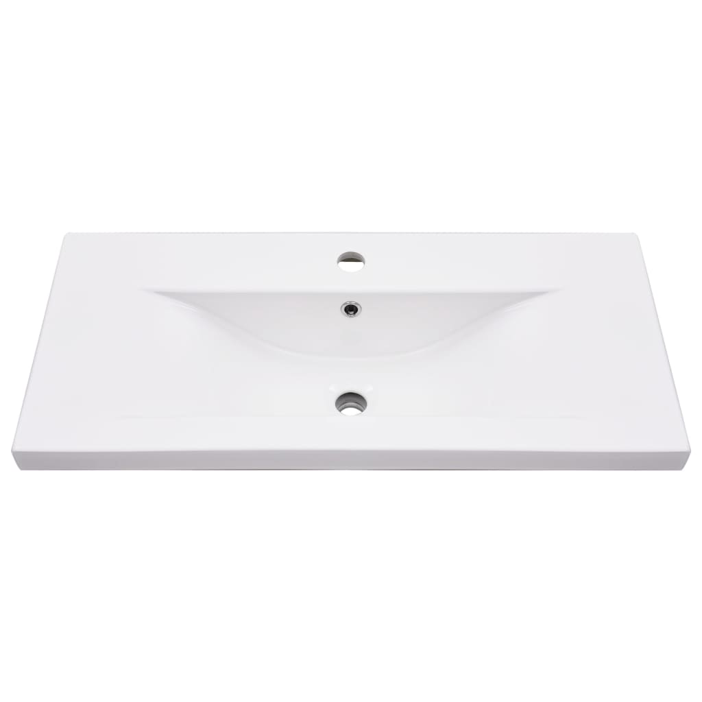 vidaXL Cadru lavoar baie cu chiuvetă încorporată, negru, fier