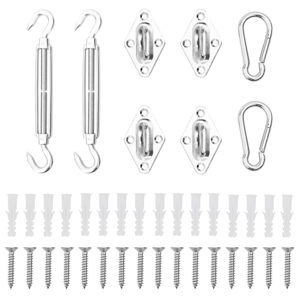 vidaXL Set accesorii parasolar, 8 piese, oțel inoxidabil vidaXL Set accesorii parasolar, 8 piese, oțel inoxidabil