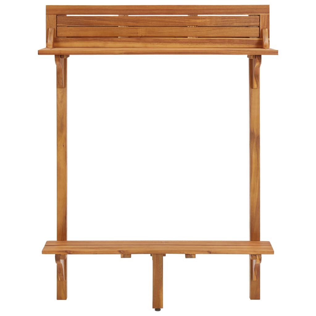 vidaXL Masă de bar pentru balcon, 90x37x122,5 cm, lemn masiv de acacia vidaXL Masă de bar pentru balcon, 90x37x122,5 cm, lemn masiv de acacia
