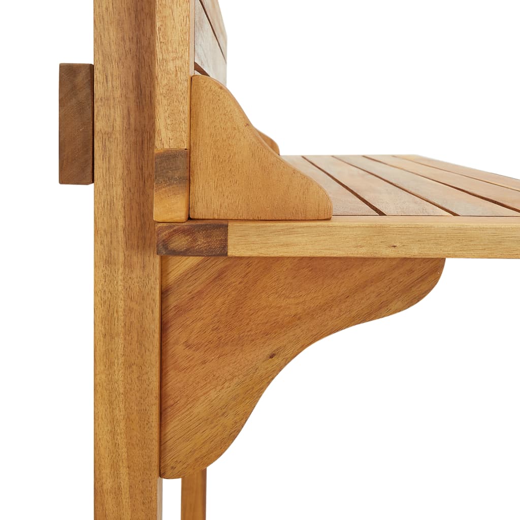 vidaXL Masă de bar pentru balcon, 90x37x122,5 cm, lemn masiv de acacia vidaXL Masă de bar pentru balcon, 90x37x122,5 cm, lemn masiv de acacia