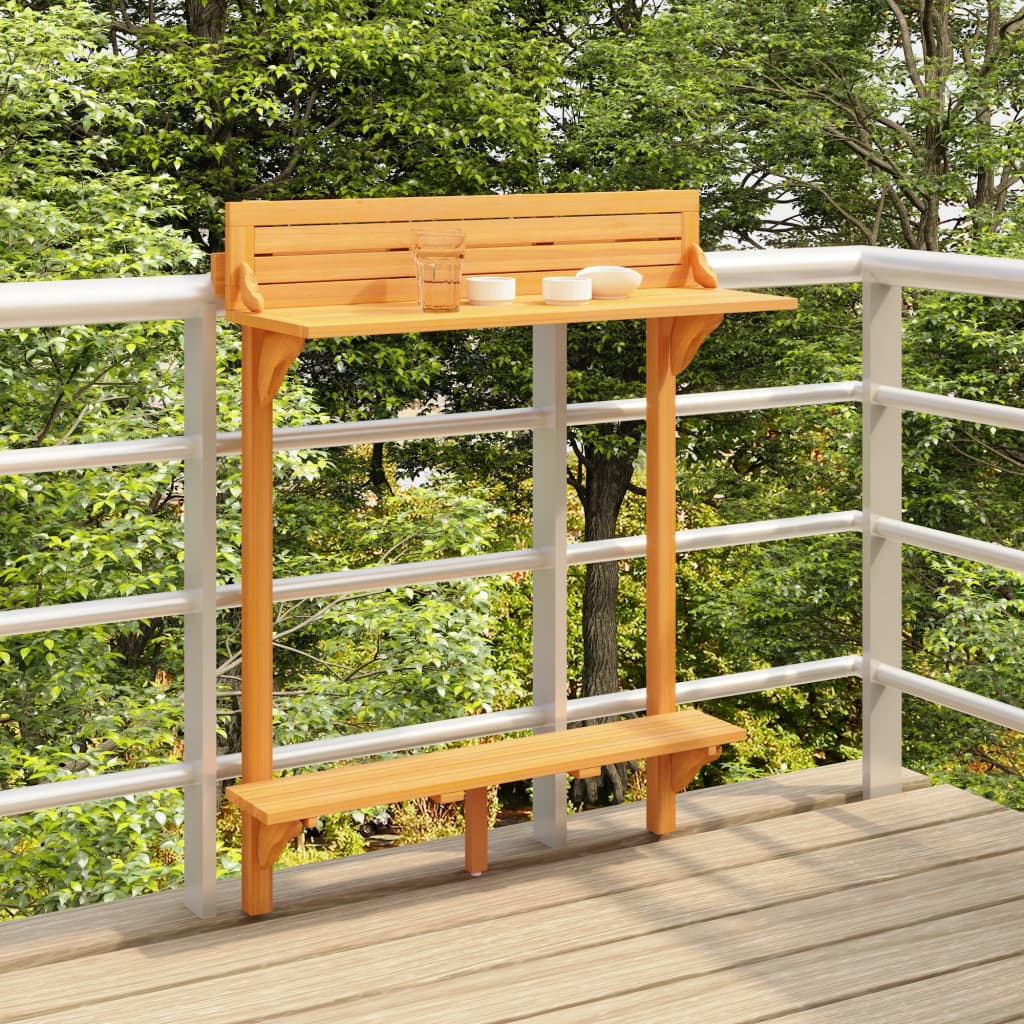 vidaXL Masă de bar pentru balcon, 90x37x122,5 cm, lemn masiv de acacia vidaXL Masă de bar pentru balcon, 90x37x122,5 cm, lemn masiv de acacia
