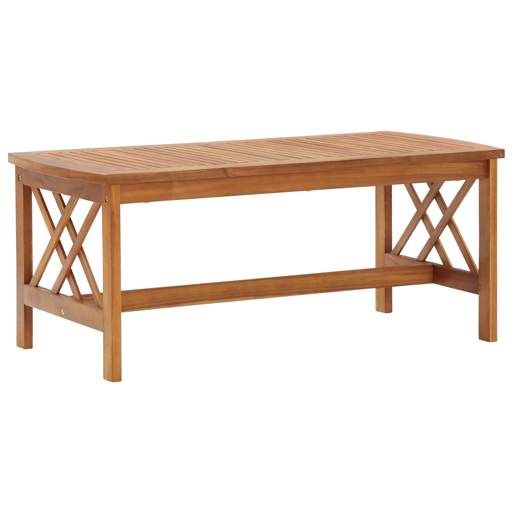 vidaXL Masă de cafea, 102 x 50 x 43 cm, lemn masiv de acacia vidaXL Masă de cafea, 102 x 50 x 43 cm, lemn masiv de acacia