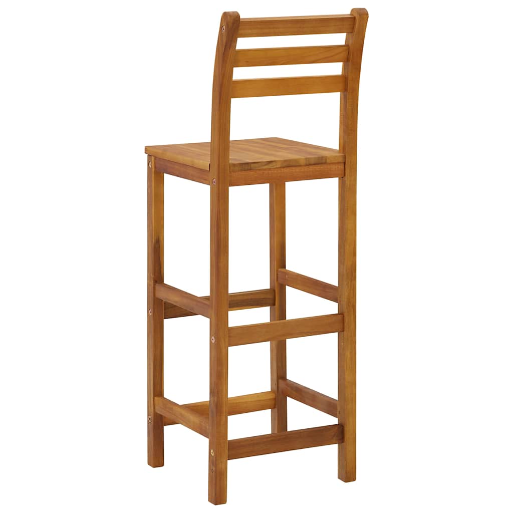 vidaXL Taburete de bar, 4 buc., lemn masiv de acacia vidaXL Taburete de bar, 4 buc., lemn masiv de acacia
