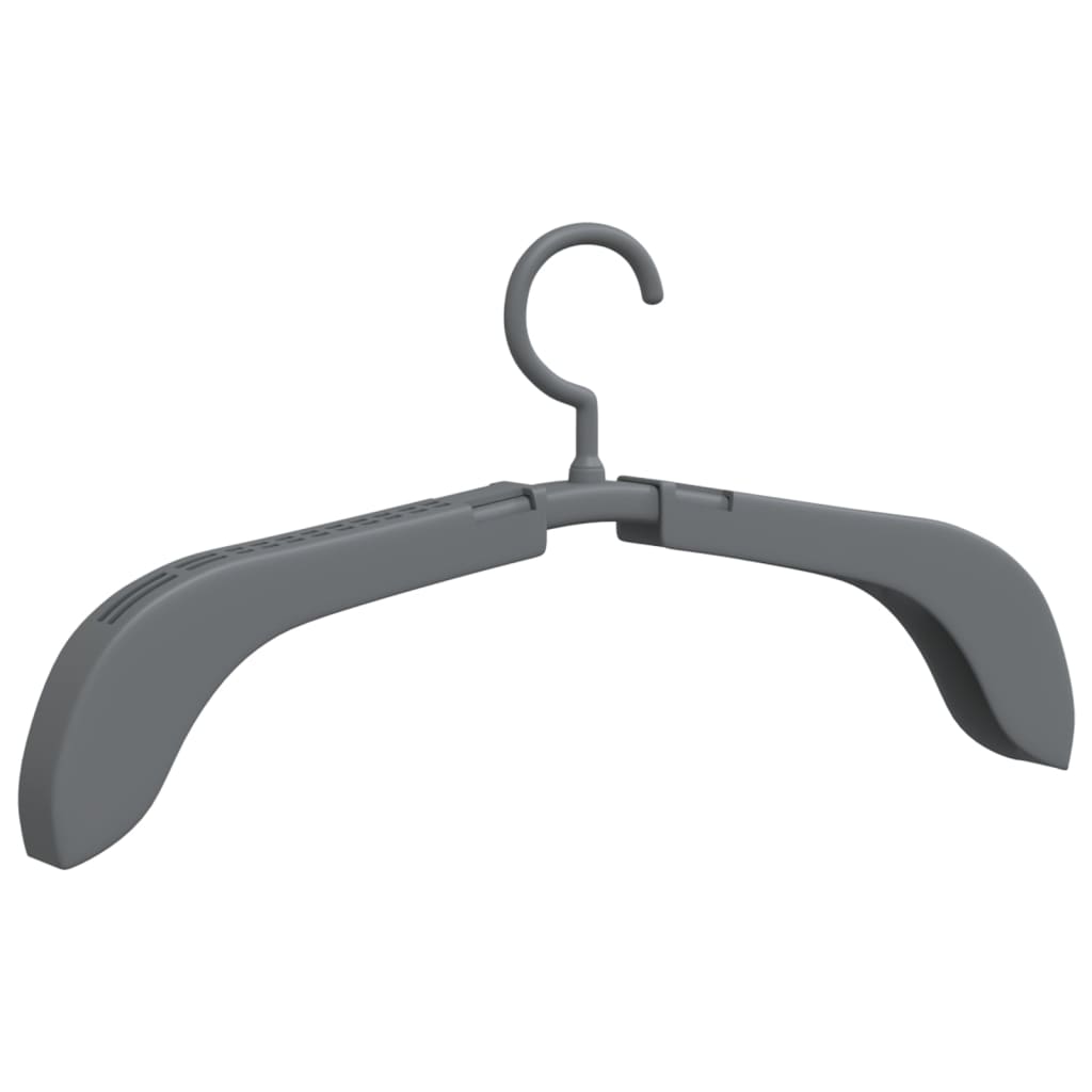 vidaXL Umerașe pentru haine extensibile, 10 buc., gri