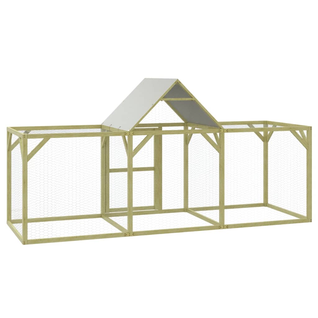 vidaXL Coteț de găini, 300x100x150 cm, lemn masiv de pin impregnat vidaXL Coteț de găini, 300x100x150 cm, lemn masiv de pin impregnat