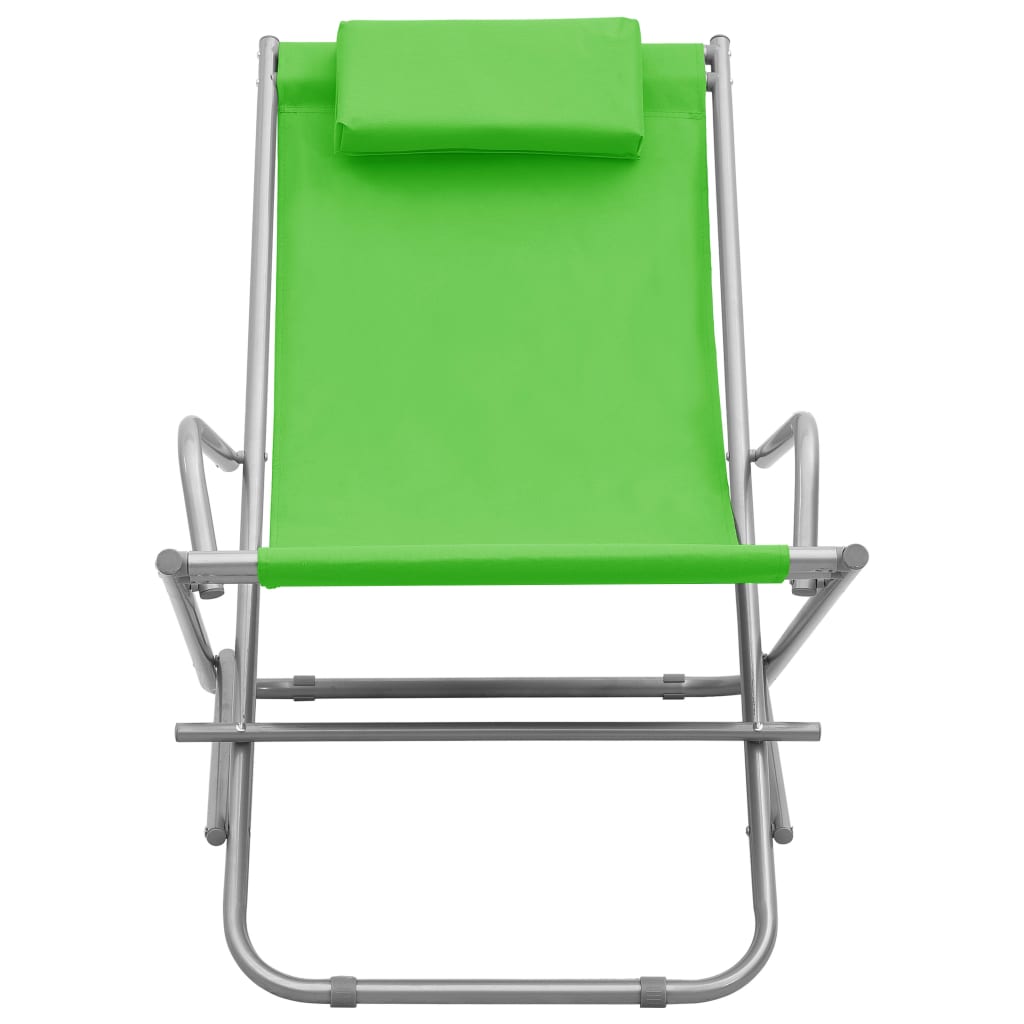 vidaXL Scaune balansoar, 2 buc., verde, oțel vidaXL Scaune balansoar, 2 buc., verde, oțel