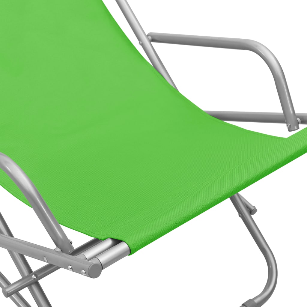 vidaXL Scaune balansoar, 2 buc., verde, oțel vidaXL Scaune balansoar, 2 buc., verde, oțel