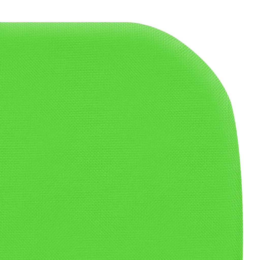 vidaXL Șezlonguri pliabile, 2 buc., verde, oțel & material textil
