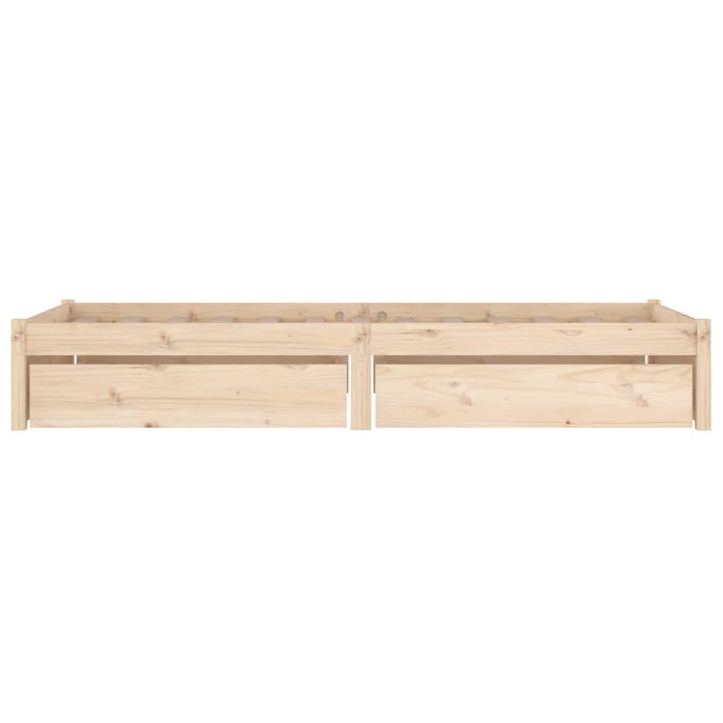 vidaXL Cadru de pat cu sertare Small Single, 75x190 cm