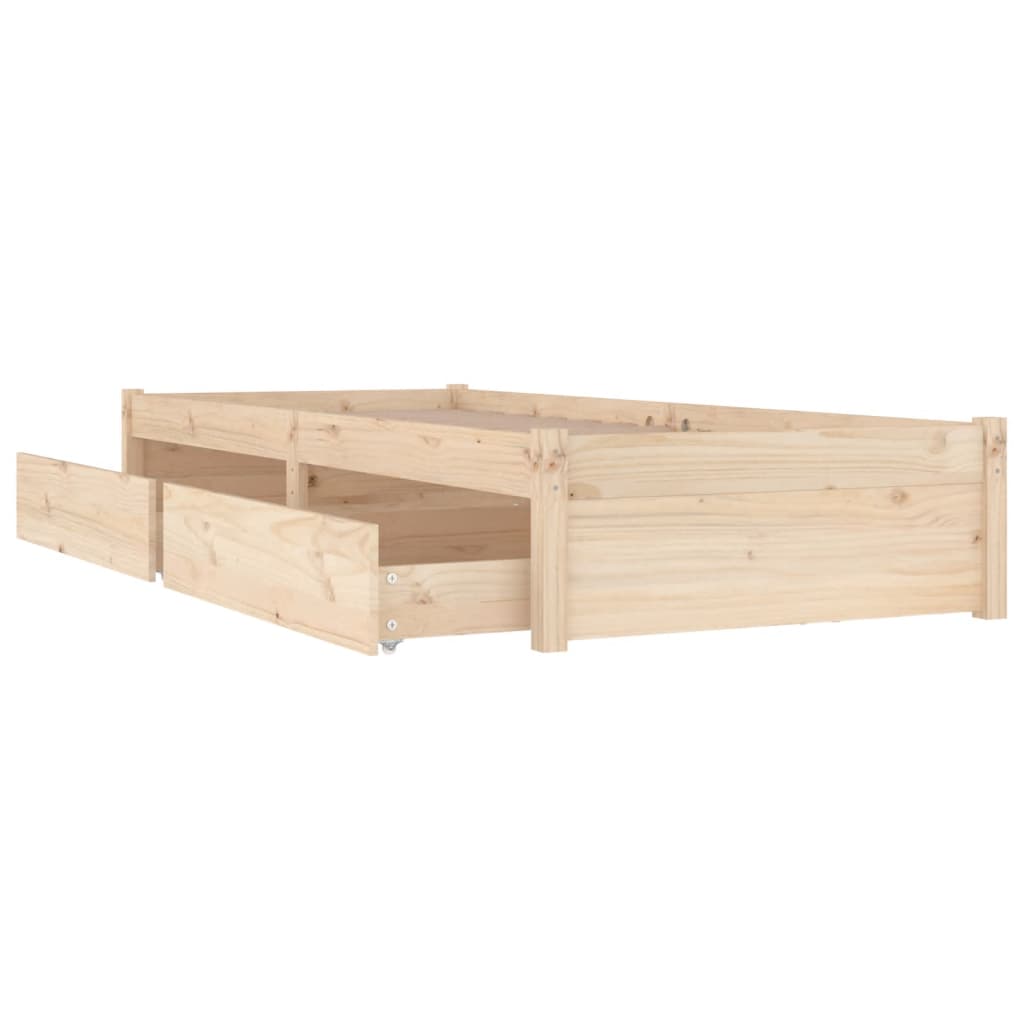 vidaXL Cadru de pat cu sertare Single, 90x190 cm