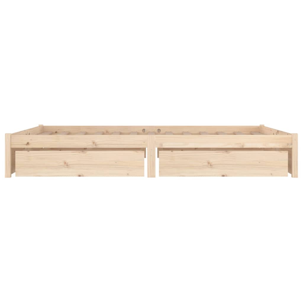 vidaXL Cadru de pat cu sertare Double, 135x190 cm