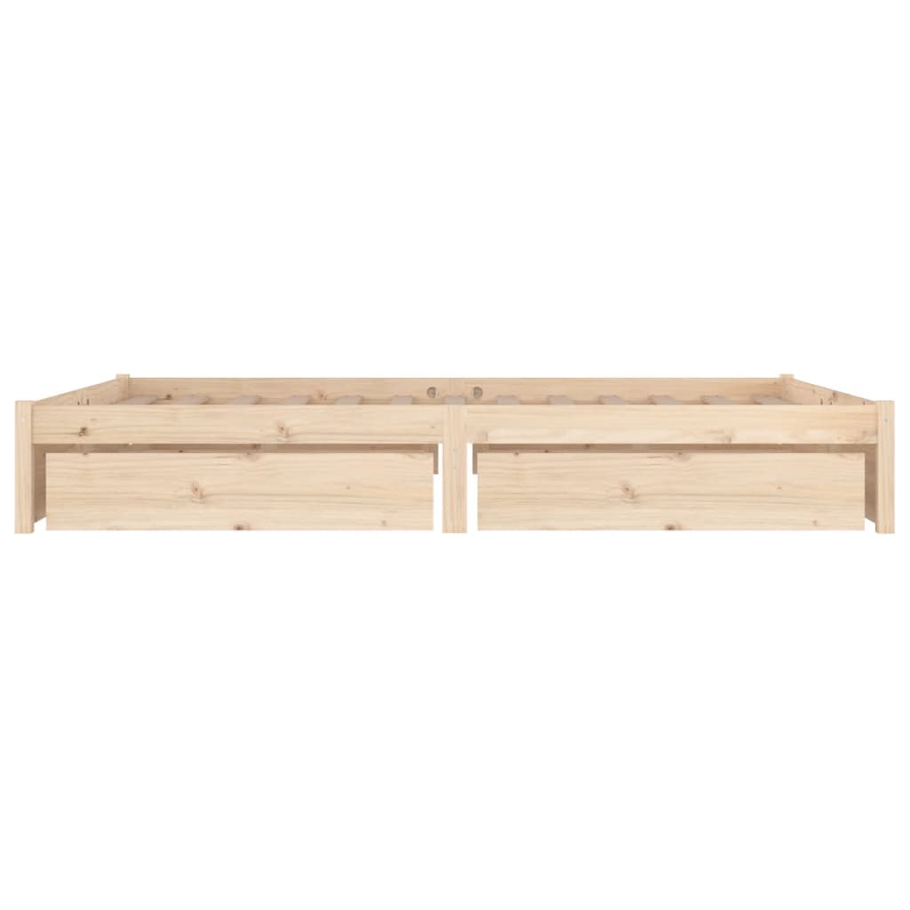 vidaXL Cadru de pat cu sertare, 140x190 cm vidaXL Cadru de pat cu sertare, 140x190 cm
