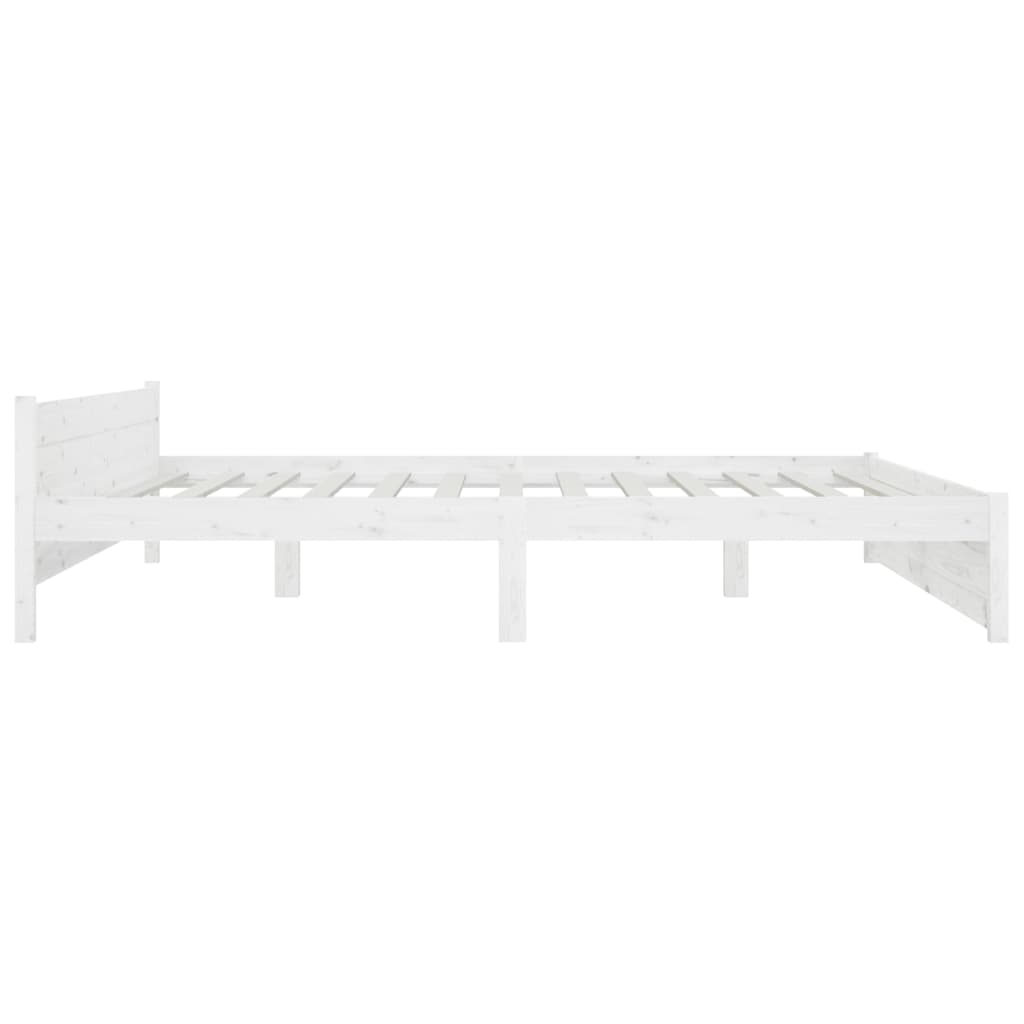 vidaXL Cadru de pat cu sertare Super King, alb, 180x200 cm