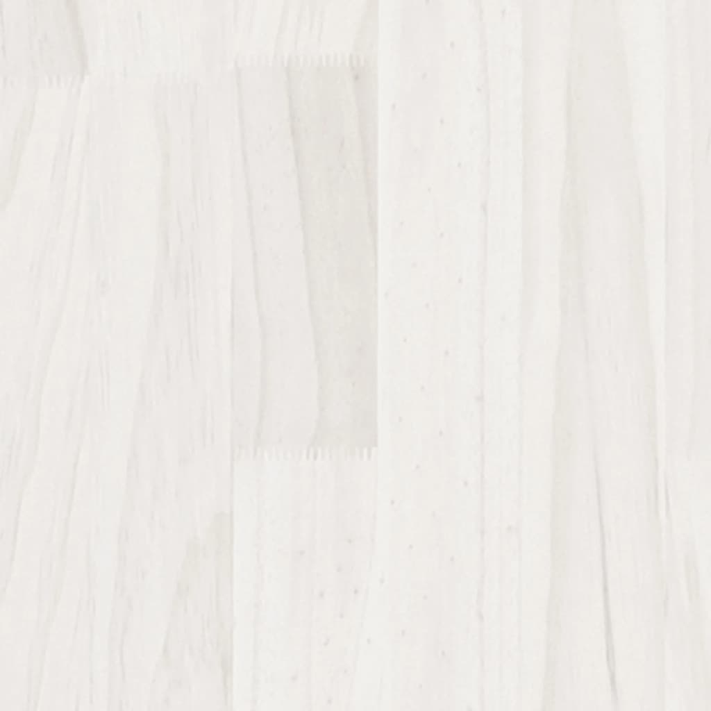 vidaXL Cadru de pat King Size, alb, 150x200 cm, lemn masiv de pin vidaXL Cadru de pat King Size, alb, 150x200 cm, lemn masiv de pin
