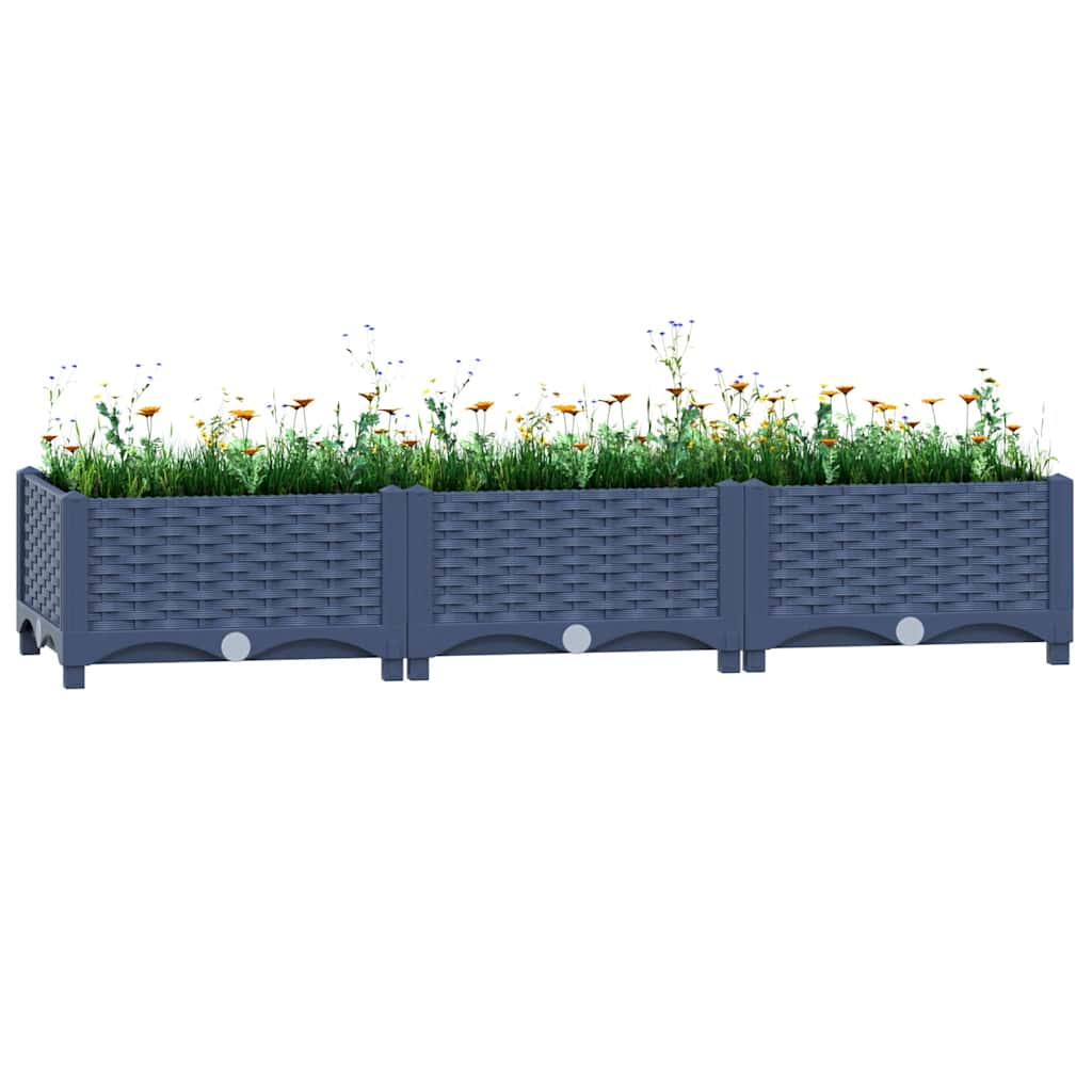 vidaXL Strat înălțat, 120 x 40 x 23 cm, polipropilenă vidaXL Strat înălțat, 120 x 40 x 23 cm, polipropilenă