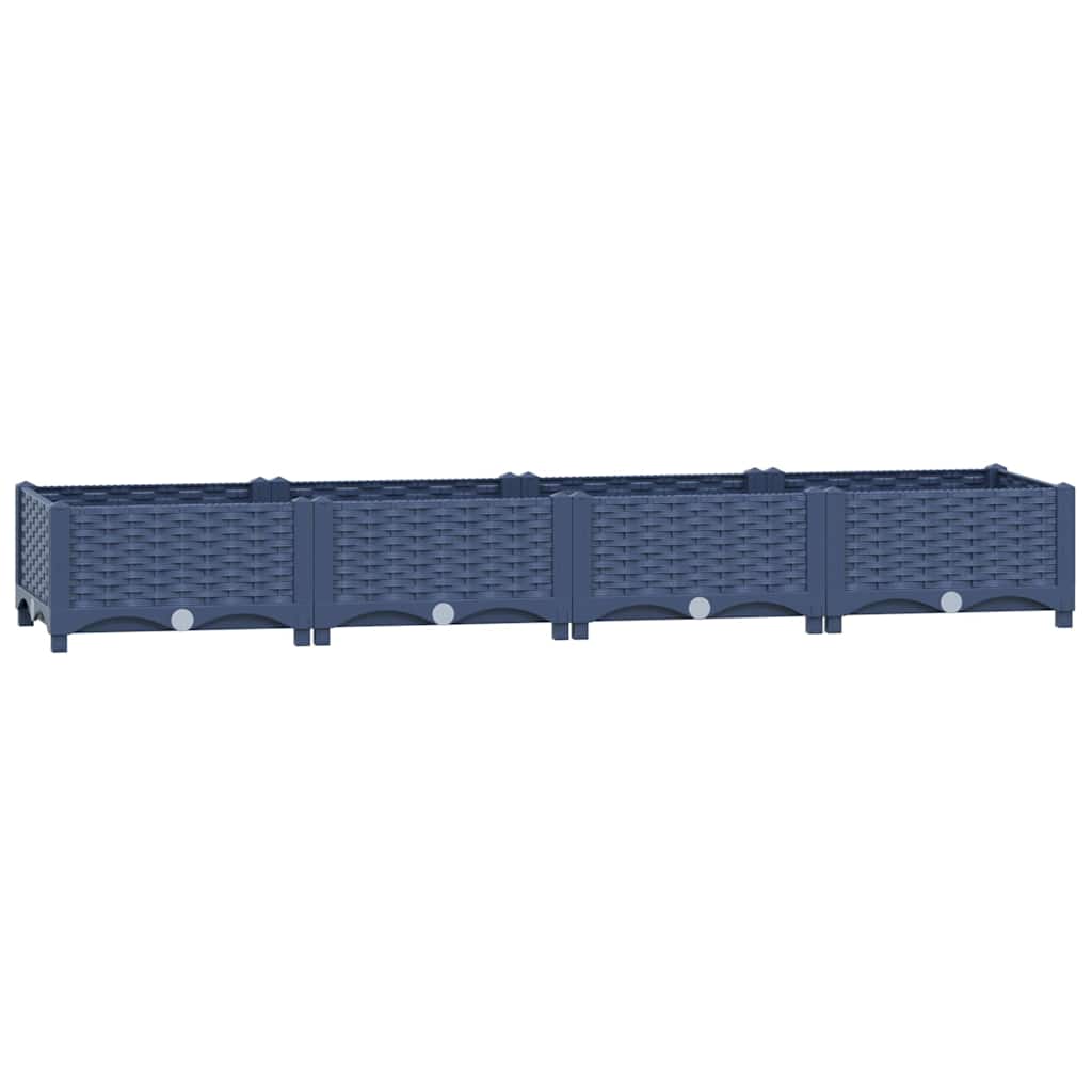 vidaXL Strat înălțat, 160 x 40 x 23 cm, polipropilenă