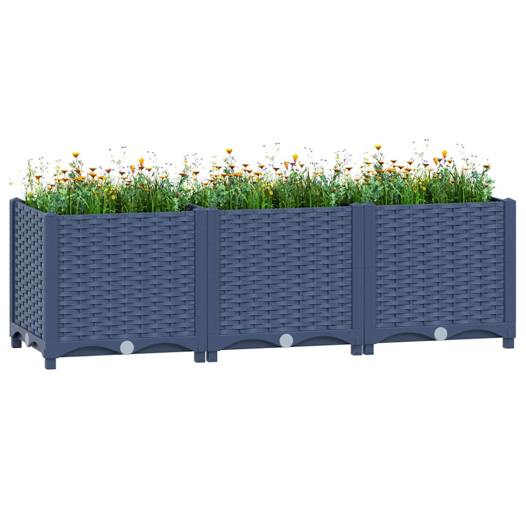 vidaXL Strat înălțat, 120x40x38 cm, polipropilenă vidaXL Strat înălțat, 120x40x38 cm, polipropilenă