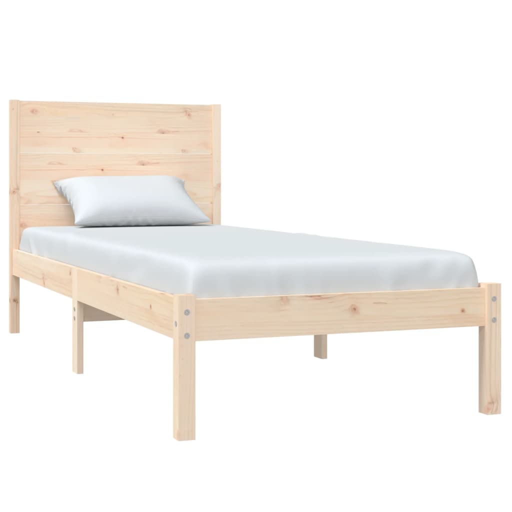 vidaXL Cadru de pat fără saltea, 90x200 cm, lemn masiv pin