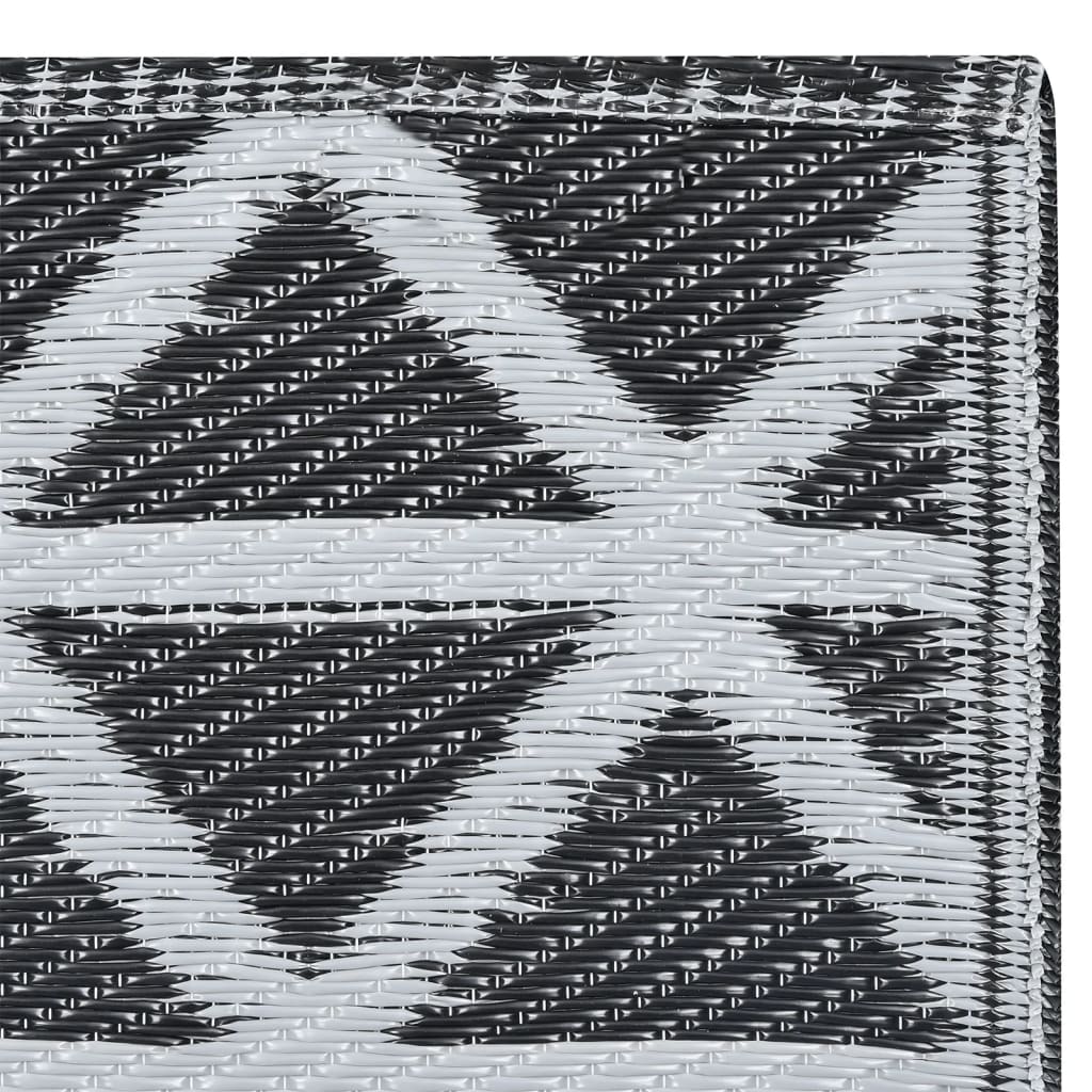 vidaXL Covor de exterior, ARAKIL negru, 80x150 cm, PP