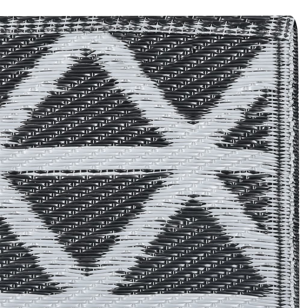 vidaXL Covor de exterior, ARAKIL negru, 190x290 cm, PP