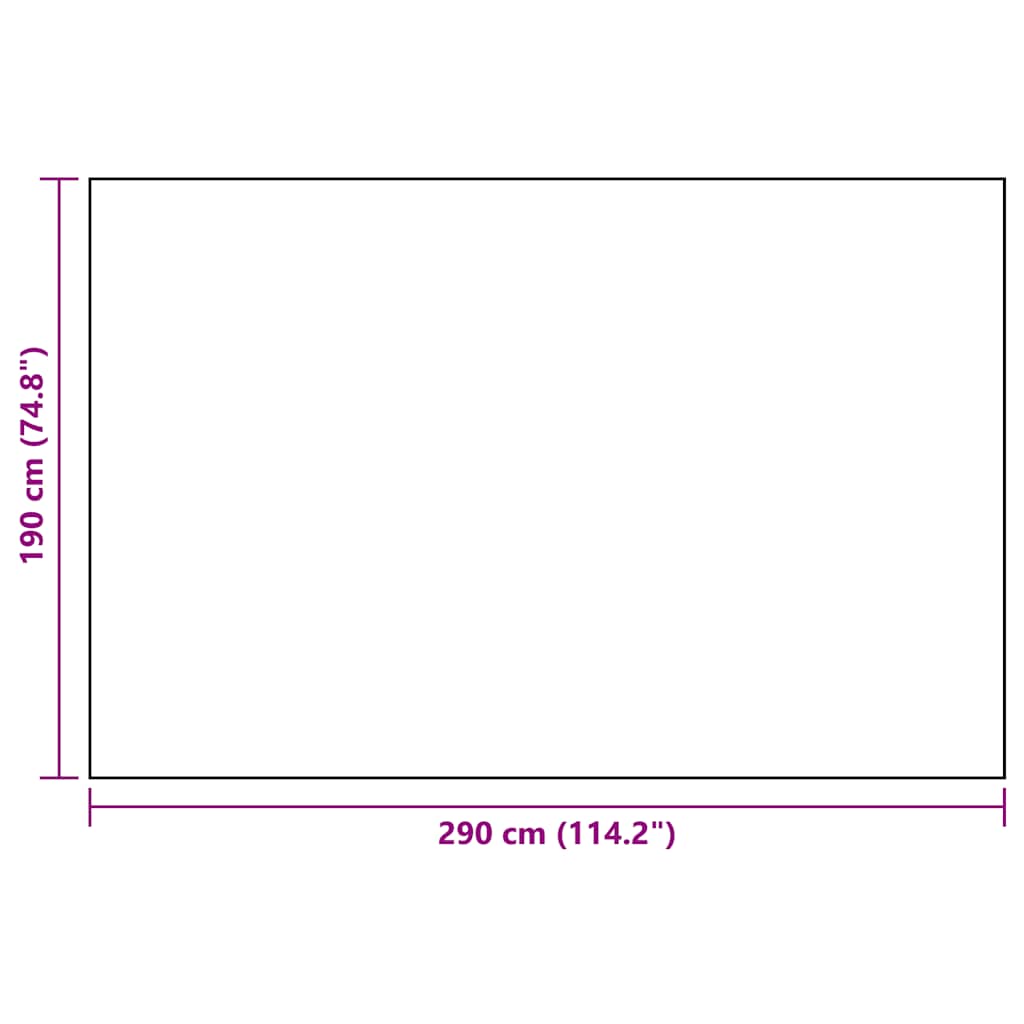 vidaXL Covor de exterior, ARAKIL alb și negru, 190x290 cm, PP