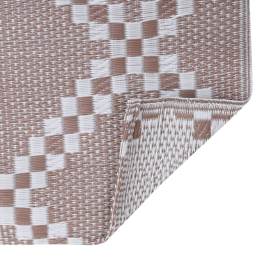 vidaXL Covor de exterior, ARAKIL maro, 190x290 cm, PP
