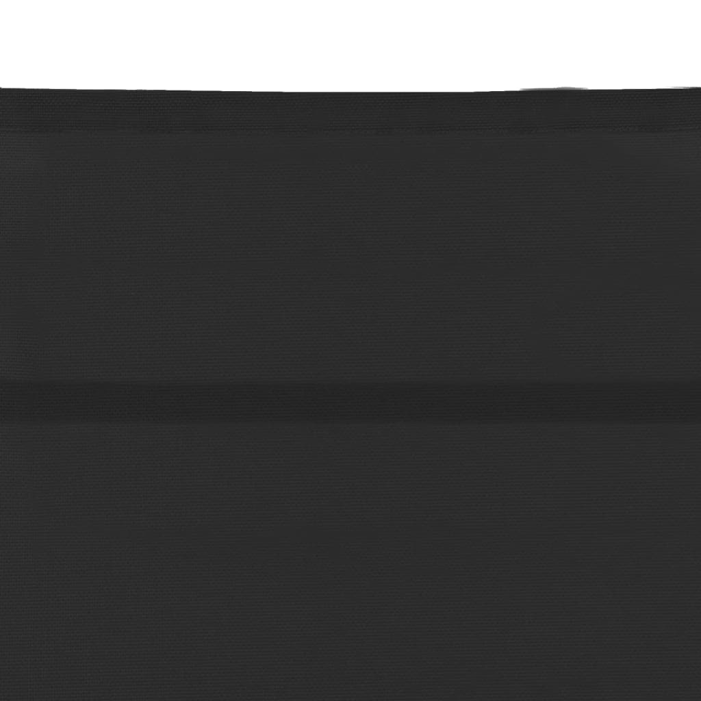 vidaXL Șezlong de plajă, negru, aluminiu & textilenă vidaXL Șezlong de plajă, negru, aluminiu & textilenă